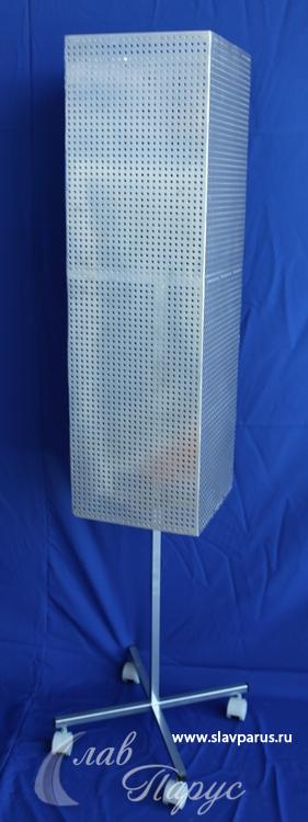 Витрина для магнитов напольная из перфорации Витрина для магнитов напольная из перфорации